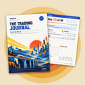 The Trading Journal Decoded cover with a sample daily journal page